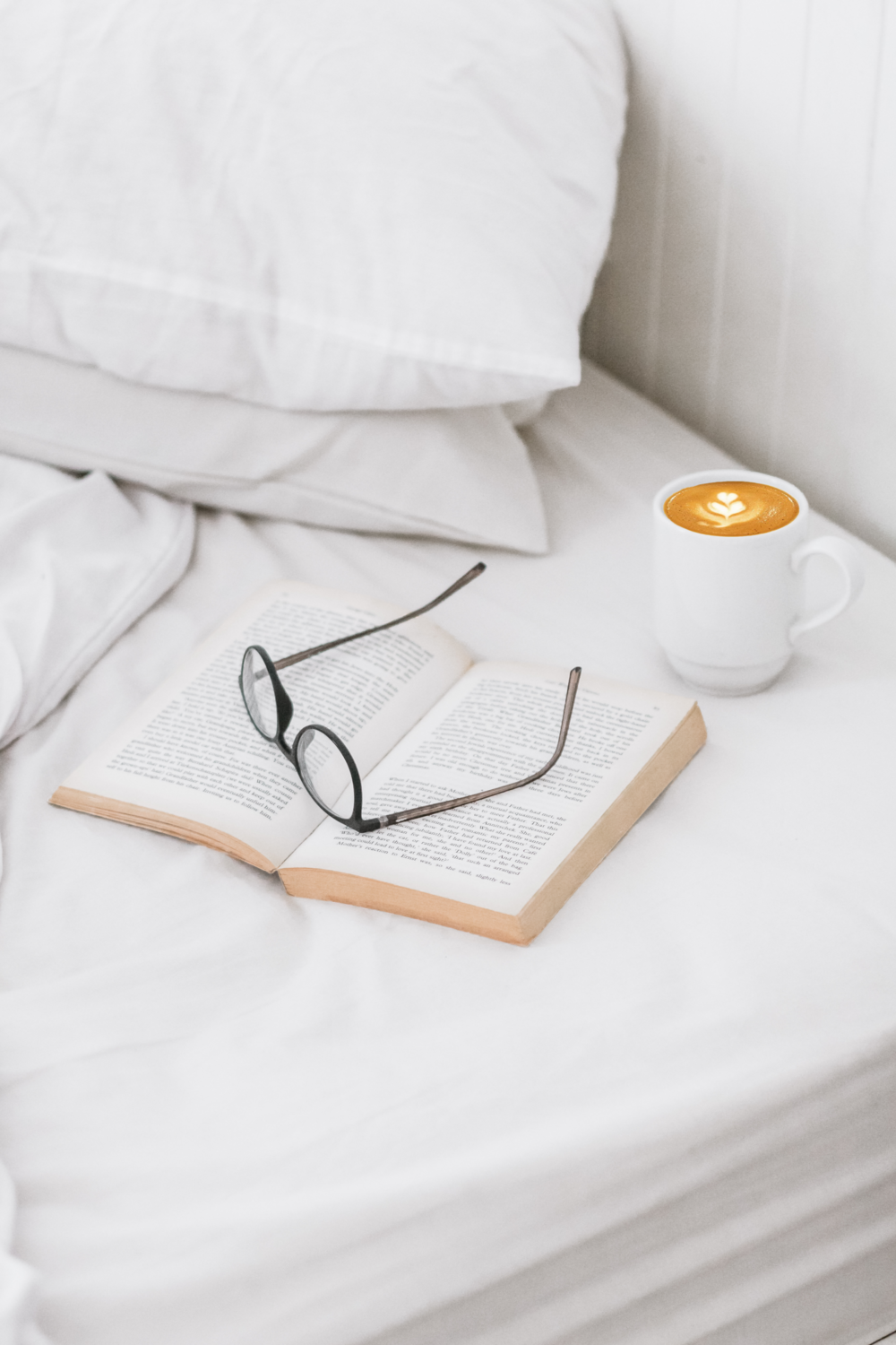 Book on fresh sheets