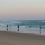 Fishing on the beach