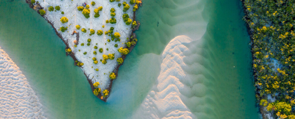 River aerial view