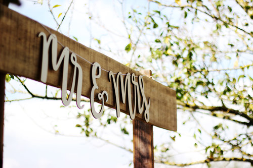 Sign for Wedding Event